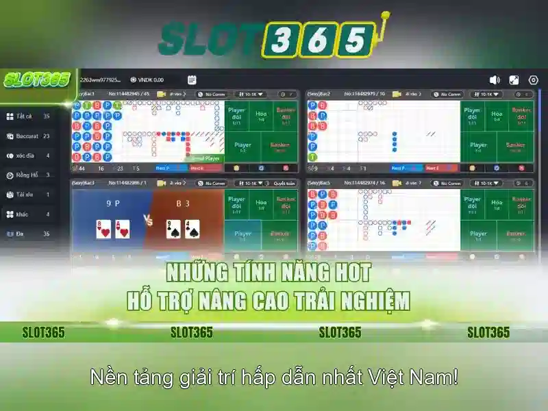 Slot365 - Tổng quan và Trải nghiệm chơi slot trực tuyến Giao diện nhà cái hoàn hảo